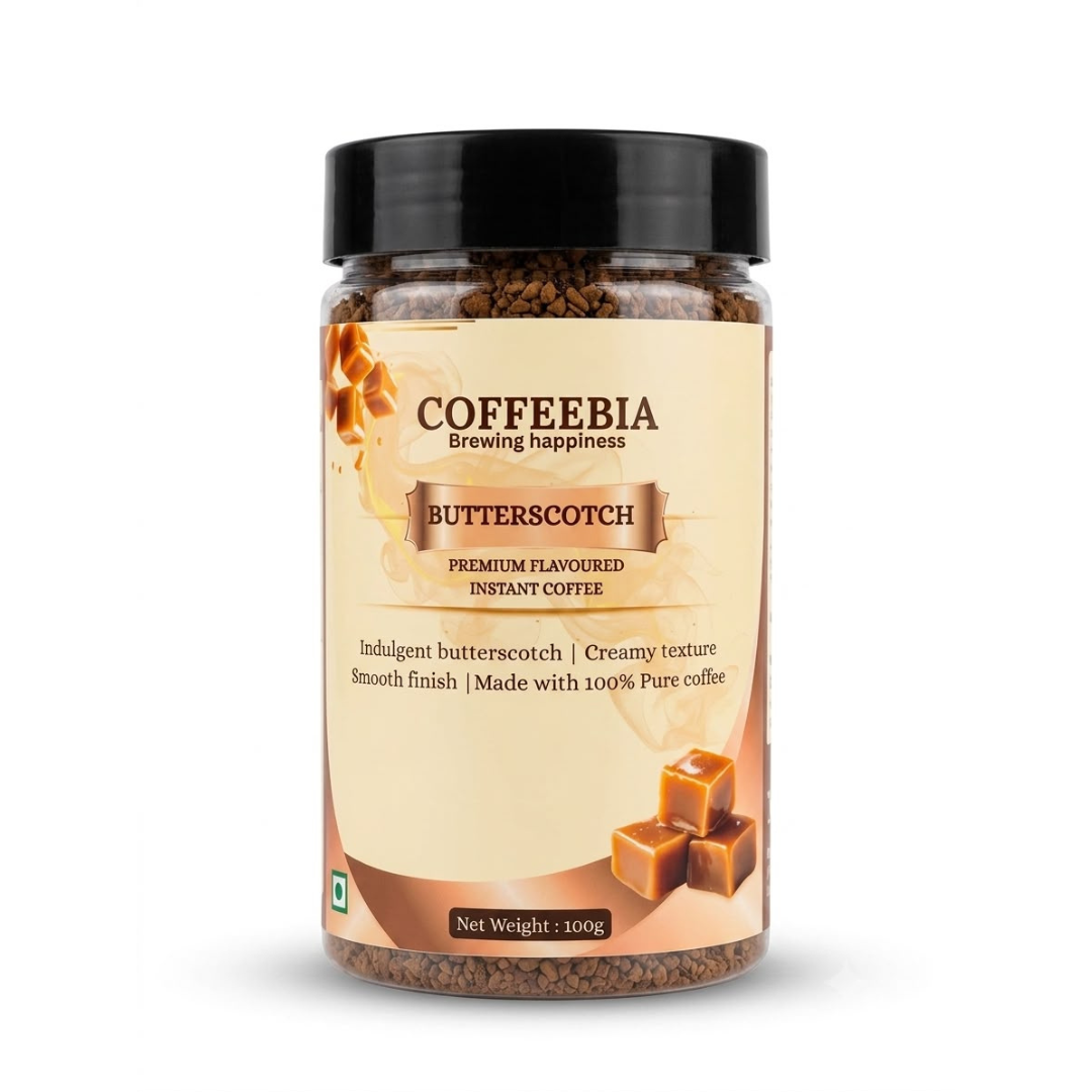 Coffeebia Butterscotch Flavour Instant Coffee (100g)