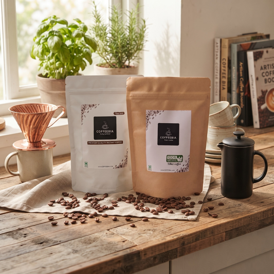 Coffeebia Classic Combo -Instant Coffee | Filter Coffee (150g each)