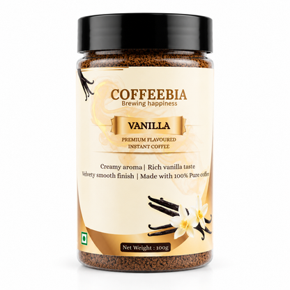 Coffeebia Vannila Flavour Instant Coffee (100g)