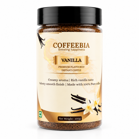 Coffeebia Vannila Flavour Instant Coffee (100g)