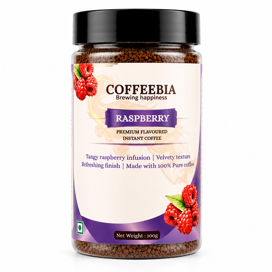 Coffeebia Raspberry Flavour Instant Coffee (100g)