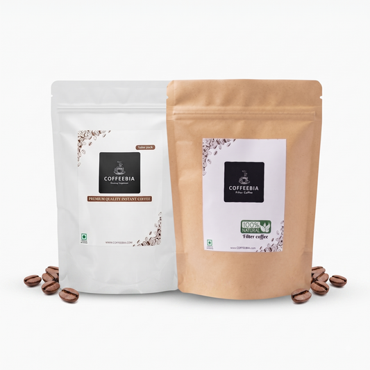 Coffeebia Classic Combo -Instant Coffee | Filter Coffee (150g each)