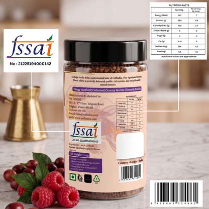 Coffeebia Raspberry Flavour Instant Coffee (100g)