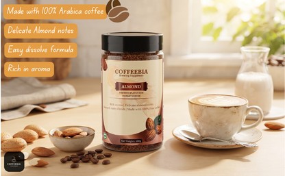 Coffeebia Almond Flavoure Instant Coffee (100g)