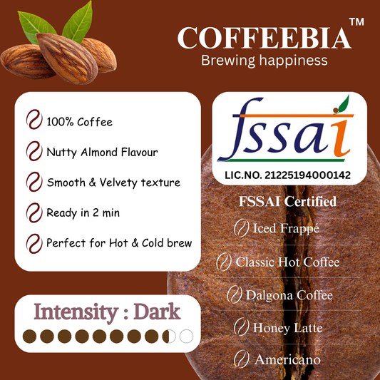 Coffeebia Almond Flavoure Instant Coffee (100g)