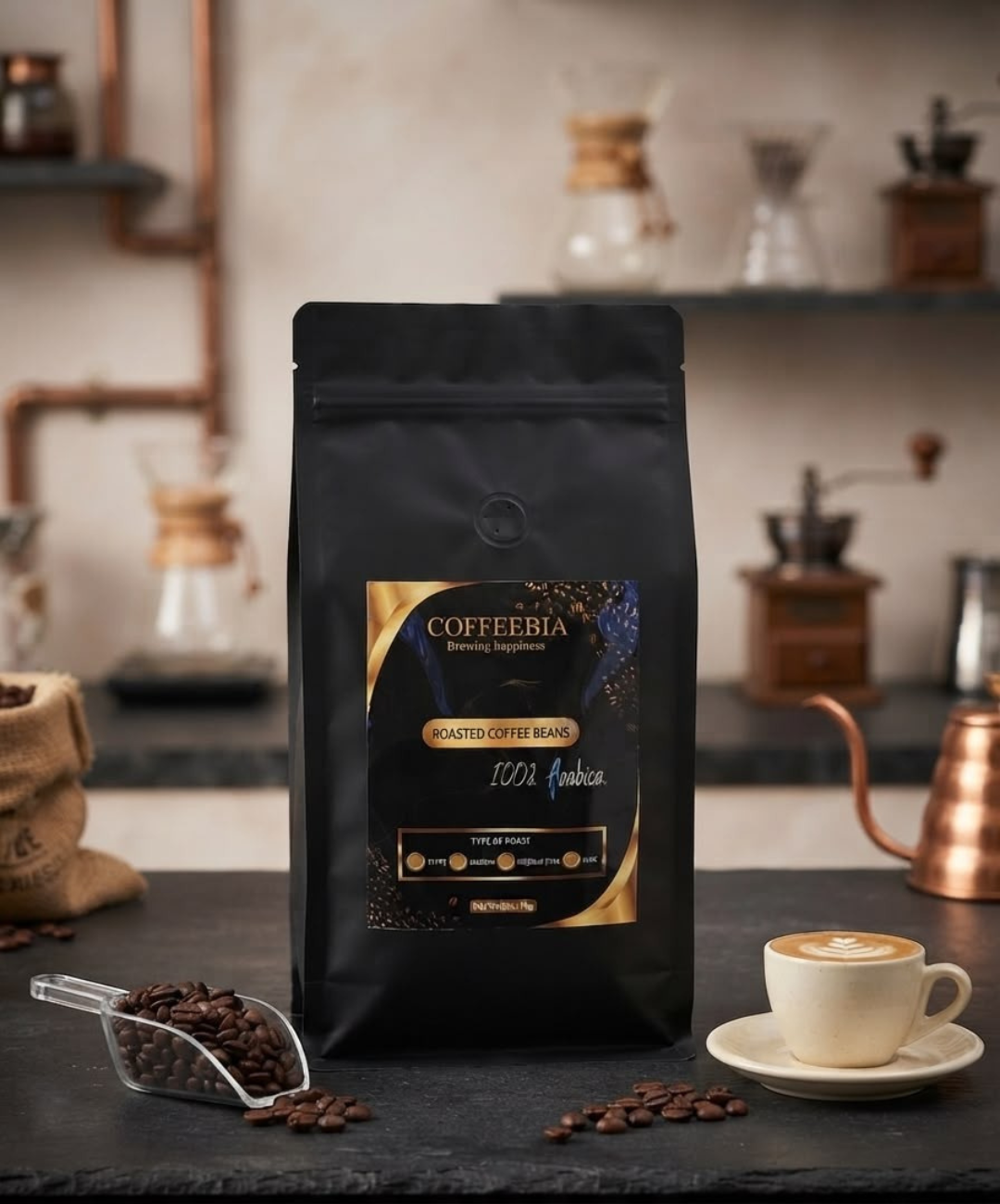 Coffeebia Roasted Coffee beans - 100% Arabica (1kg)
