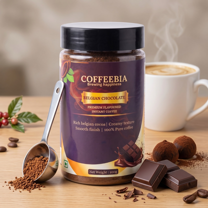 Coffeebia Belgian Chocolate Flavour Instant Coffee (100g)