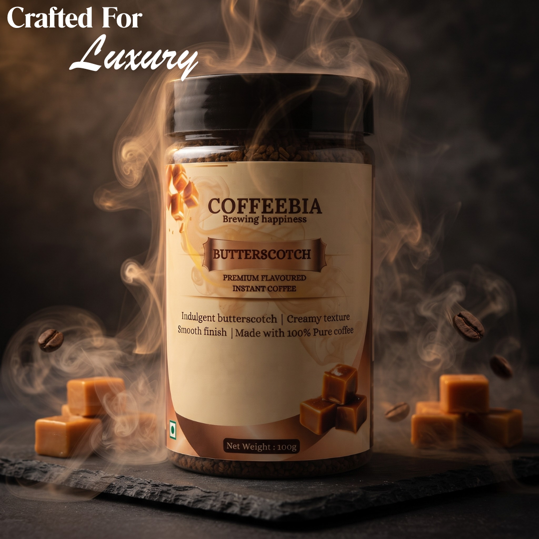 Coffeebia Butterscotch Flavour Instant Coffee (100g)