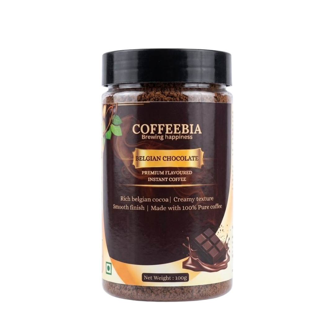 Coffeebia Belgian Chocolate Flavour Instant Coffee (100g)