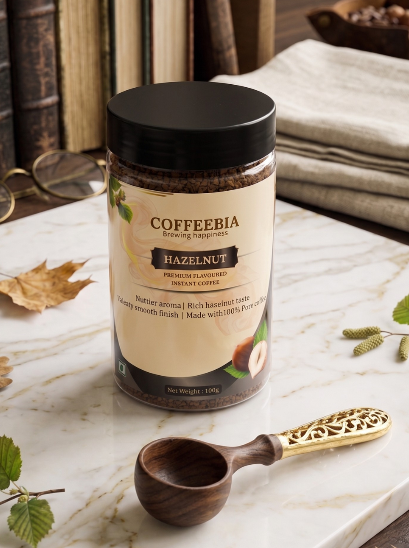 Coffeebia Hazelnut Flavoure Instat coffee (100g)