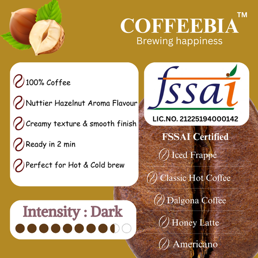 Coffeebia Hazelnut Flavoure Instat coffee (100g)
