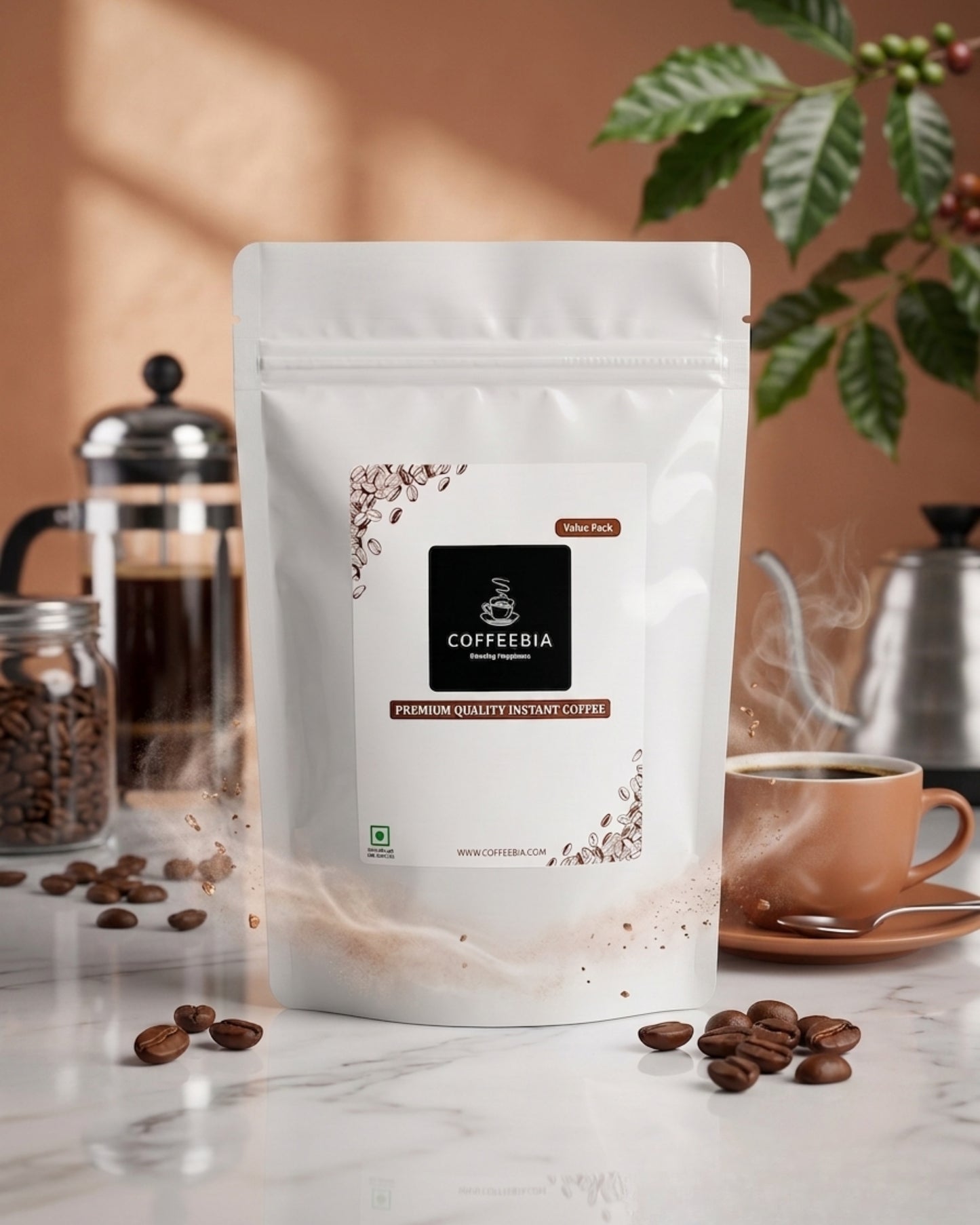 Coffeebia Instant Coffee  (Value Pack - 150g)