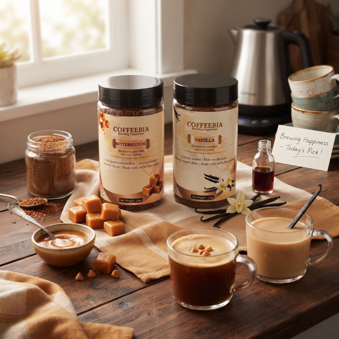 Coffeebia Butterscotch | Vannila Combo (100g each)