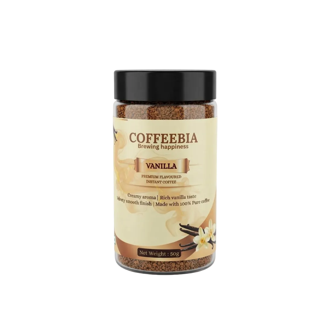 Coffeebia Vanilla Flavour Instant Coffee (100g)