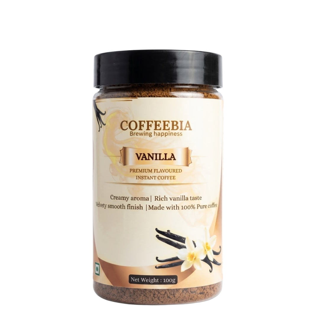 Coffeebia Vannila Flavour Instant Coffee (100g)